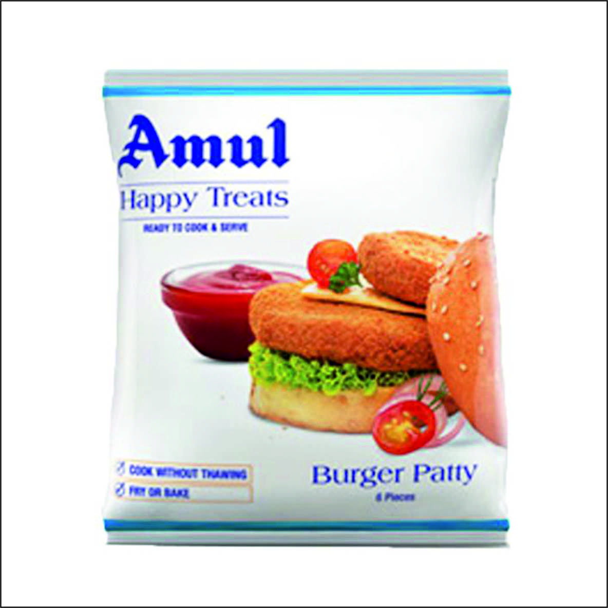 Amul Burger Patty 6Pcs Rs.4.49 Buy online at best price Krishna