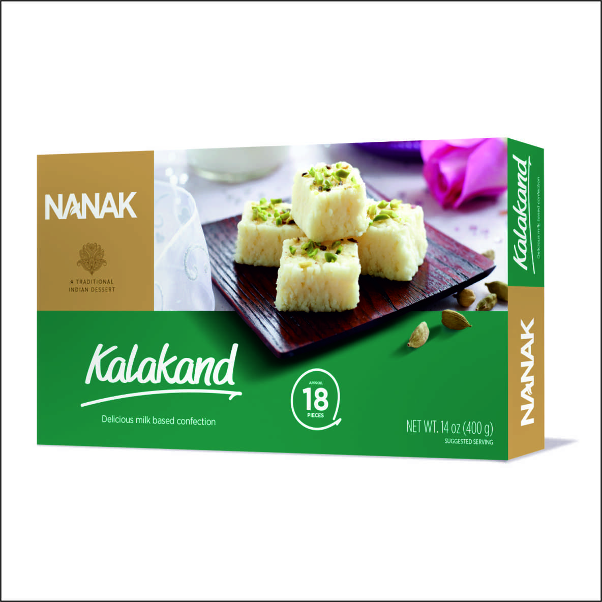 Nanak Kalakand 400G- Rs.12.99 : Buy online at best price | Krishna Spices.